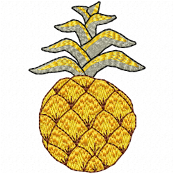 Pineapple Embroidery Design 10